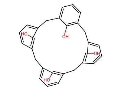 25,26,27,28-Tetrahydroxycalix(4)arene structure