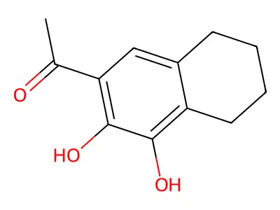 1-(3,4-Dihydroxy-5,6,7,8-tetrahydronaphthalen-2-yl)ethanone structure