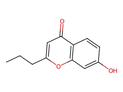 7-Hydroxy-2-propylchromen-4-one structure