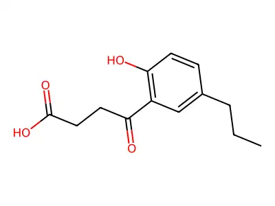 4-(2-Hydroxy-5-propylphenyl)-4-oxobutanoic acid structure