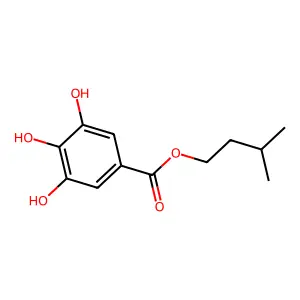 Isoamyl gallate structure