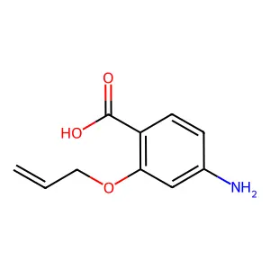 2-Allyloxy-4-aminobenzoic acid structure