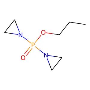 Phosphinic acid, bis(1-aziridinyl)-, propyl ester structure