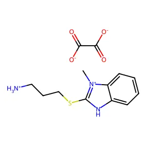 Benzimidazole, 2-((3-aminopropyl)thio)-1-methyl-, oxalate structure