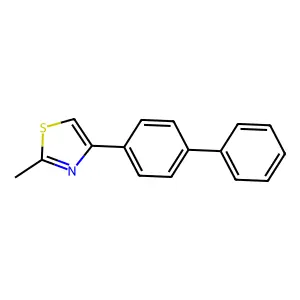 4-(4-Biphenylyl)-2-methylthiazole structure