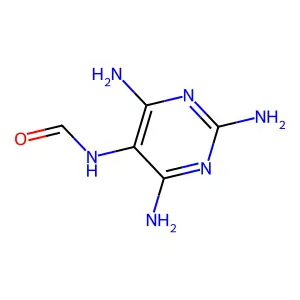 N-(2,4,6-triaminopyrimidin-5-yl)formamide structure