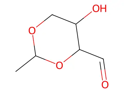 5-羟基-2-甲基-1,3-二噁烷-4-甲醛 structure