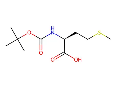 Boc-L-methionine structure