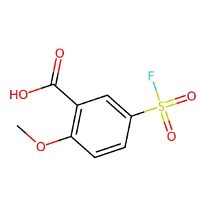 o-Anisic acid, 5-(fluorosulfonyl)- structure
