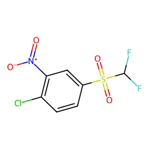 1-Chloro-4-difluoromethanesulfonyl-2-nitrobenzene structure