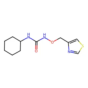 1-Cyclohexyl-3-(4-thiazolylmethoxy)-urea structure