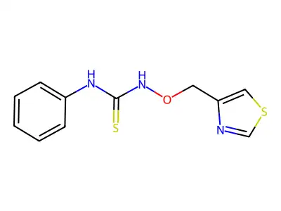 1-Phenyl-3-(4-thiazolylmethoxy)-2-thio-urea structure