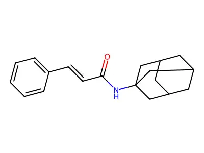 (E)-N-(1-adamantyl)-3-phenylprop-2-enamide structure