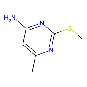 6-Methyl-2-(methylthio)pyrimidin-4-amine structure