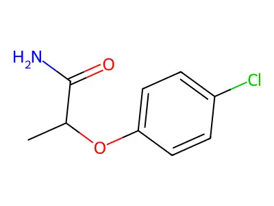 2-(4-Chlorophenoxy)propanamide structure