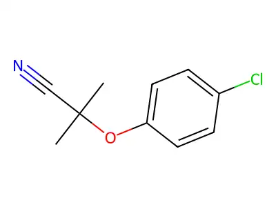 2-(4-Chlorophenoxy)-2-methylpropanenitrile structure