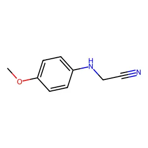 ((4-Methoxyphenyl)amino)acetonitrile structure