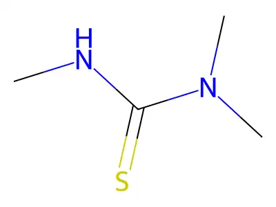 Trimethylthiourea structure