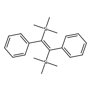 (1,2-Diphenylethene-1,2-diyl)bis(trimethylsilane) structure