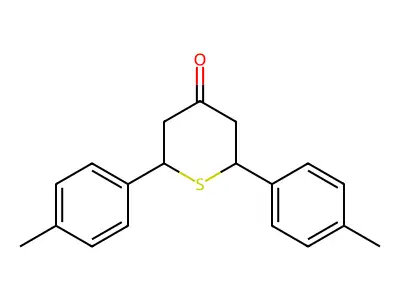 2,6-Bis(4-methylphenyl)thian-4-one structure