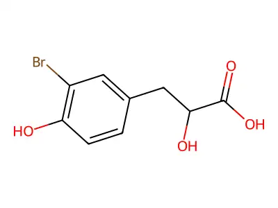 3-(3-Bromo-4-hydroxyphenyl)-2-hydroxypropanoic acid structure