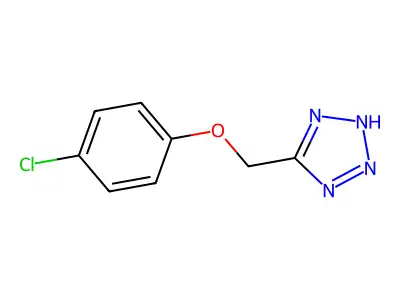 5-[(4-chlorophenoxy)methyl]-1H-1,2,3,4-tetrazole structure