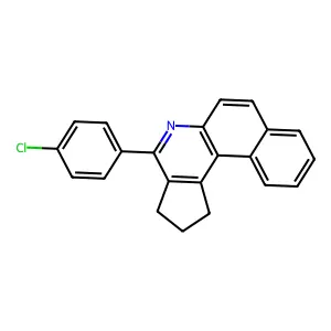 4-(4-chlorophenyl)-2,3-dihydro-1H-benzo[f]cyclopenta[c]quinoline structure