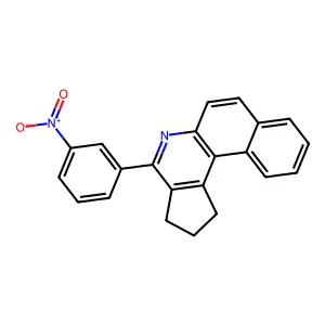 4-(3-nitrophenyl)-2,3-dihydro-1H-benzo[f]cyclopenta[c]quinoline structure