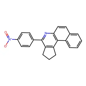 4-(4-nitrophenyl)-2,3-dihydro-1H-benzo[f]cyclopenta[c]quinoline structure