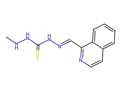 1-(Isoquinolin-1-ylmethylideneamino)-3-(methylamino)thiourea structure