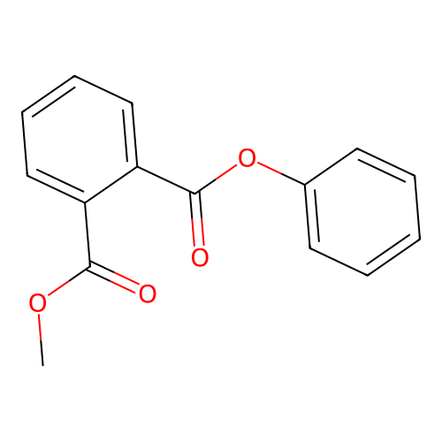 Phthalic acid, methyl phenyl ester structure