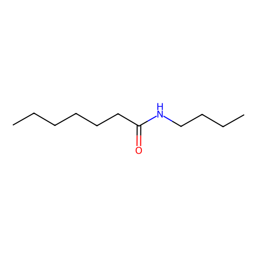 N-butylheptanamide structure