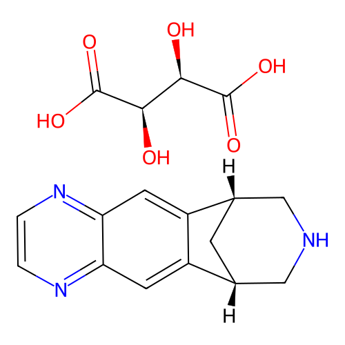 Varenicline Tartrate structure
