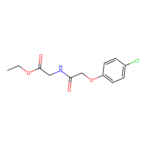 ethyl N-[(4-chlorophenoxy)acetyl]glycinate structure