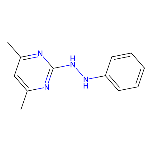 4,6-Dimethyl-2-(phenylhydrazino)pyrimidine structure