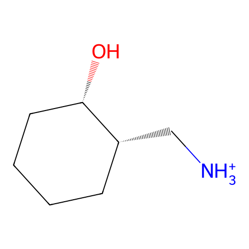 [(1S,2S)-2-Hydroxycyclohexyl]methanaminium structure