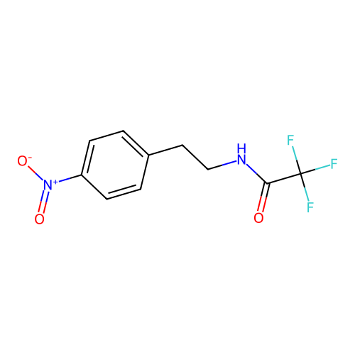 2,2,2-Trifluoro-N-[2-(4-nitro-phenyl)-ethyl]-acetamide structure