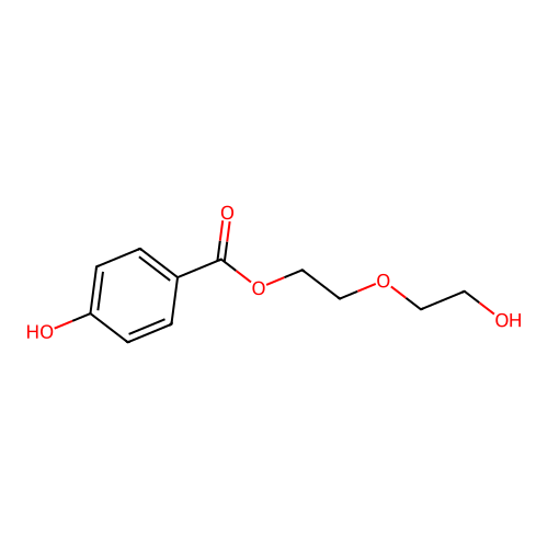 2-(2-Hydroxyethoxy)ethyl 4-hydroxybenzoate structure