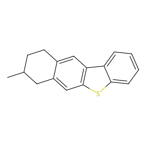 Benzo[b]naphtho[2,3-d]thiophene, 7,8,9,10-tetrahydro-8-methyl- structure