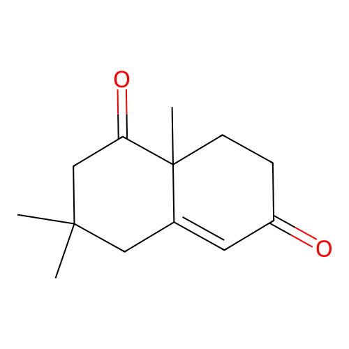 3,3,8a-trimethyl-3,4,8,8a-tetrahydronaphthalene-1,6(2H,7H)-dione structure