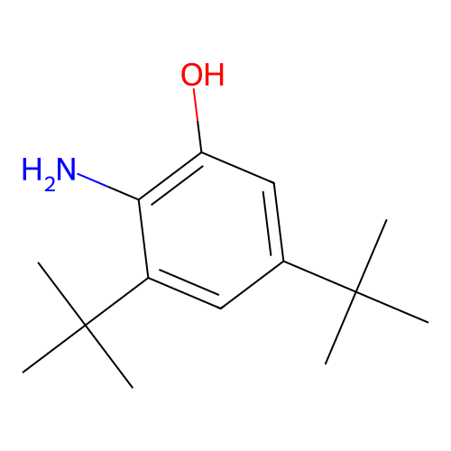 2-Amino-3,5-ditert-butylphenol structure