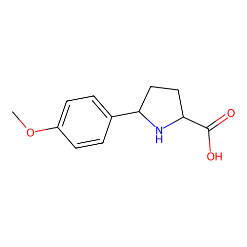 5-(4-Methoxyphenyl)pyrrolidine-2-carboxylic acid structure