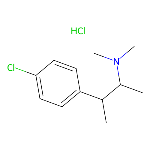 3-(4-Chlorophenyl)-N,N-dimethylbutan-2-amine--hydrogen chloride (1/1) structure