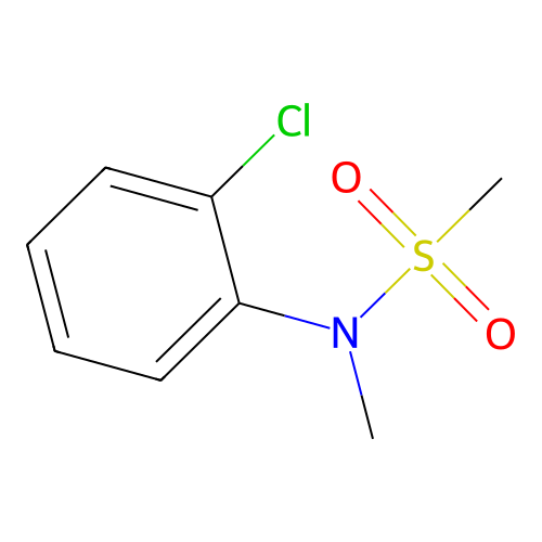 N-(2-氯苯基)-N-甲基甲磺酰胺 structure