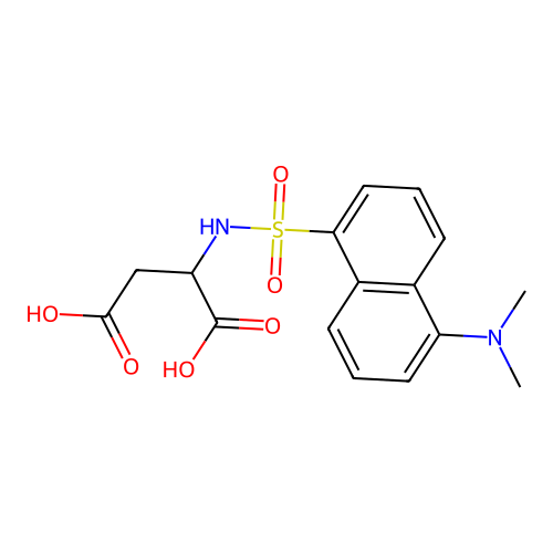 Dansyl-DL-aspartic acid structure