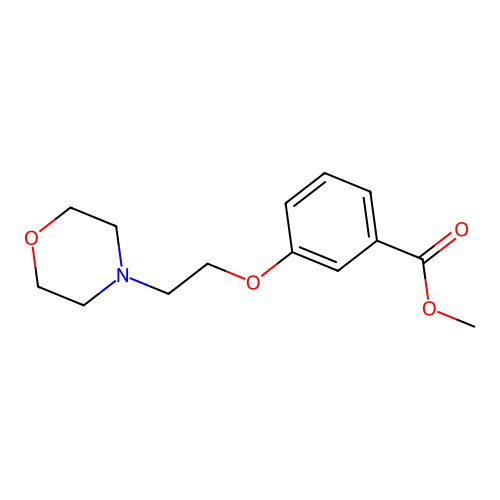 Methyl 3-(2-morpholin-4-ylethoxy)benzoate structure