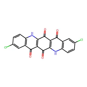 Quino[2,3-b]acridine-6,7,13,14(5H,12H)-tetrone, 2,9-dichloro- structure