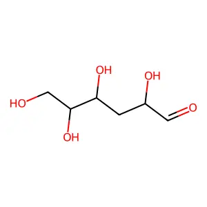 2,4,5,6-Tetrahydroxyhexanal structure