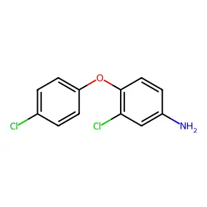 3-Chloro-4-(4-chlorophenoxy)aniline structure