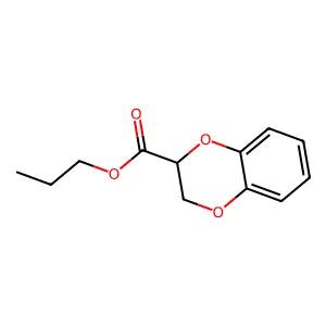 Propyl 2,3-dihydro-1,4-benzodioxine-2-carboxylate structure